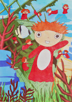 Say "Hi" to Ponyo! by MrRoseLizard