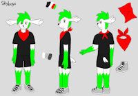 Reference sheet New Skyboys by Ashpikachus - male, scarf, reference sheet, pokemon, shaymin