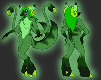 Fursona Ref: Iraa by Iraadex - female, wolf, canine, chimera