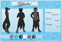 Character Sheet by JosePaw by Shadow - male, character sheet, shadow, wolfie, josepaw