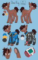 Dove King Chaaracter Sheet by ByJove - female, character sheet, unicorn, unicorn pony, fallout 4