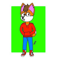 Cody Character Sheet by RyloPikachu - diaper, fox, male, jeans, hoodie, sneakers, cody, kidfur