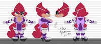 Tai-Li reference by TheBrave - female, ninja, sonic, milf, reference, chameleon, gecko, espio, sonic oc