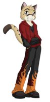 Raven Wolf - Kit Milford (Book 1 Design) by Kurapika - cub, cougar, male, mountain lion