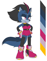 Meet blitz by baal666 - female, wolf, none, sonic oc