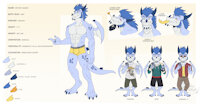 Reference Sheet: Brycen (2020) by Crocdragon - dragon, male, character sheet, fursona