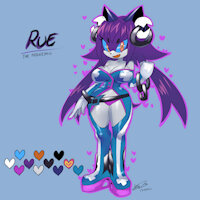 Meet rue by baal666 - female, sonic fan character, sonic oc, mobian hedgehog
