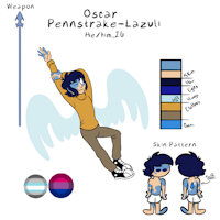 Oscar by NikkiSmurfling - steven universe, lapis lazuli, demiboy, gemsona, hydrokinetic