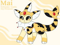 Mai the Ampharos-Vaporeon by Afterglow - hybrid, pokemon, feral, pokémon, ampharos, non-anthro, non anthro, vaporeon, fusion, pokemon fusion, newmoonisle