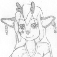 Dahlia by Tavvycat - girl, female, sitting, dress, shorts, skirt, deer, overalls, hooves, antlers, shirtless, posing, standing, denim, tank top, swinging, sfw, legs up, denim shorts, seated, lying on back, oversized shirt, legs in air, marigolds, sfw art.