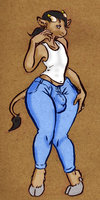 Duke Kuhral colour by EchoLuna - maleherm, bull, bovine