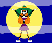 Patches Rodrick by TheSuneverse - cat, female, halloween, footpaws, robot, leggings, barefoot, witch, nanodroid, patches rodrick