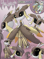 Fallen Lurantis by Jellli - pokemon, fall, halloween, seasonal, plant, fakemon, autumn, flora fauna, lurantis