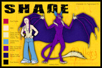 COMMISSION - Tigerstripes175 by MalGV - female, commission, bat, wyvern, commissions, human, fantasy, shade, refsheet, tomboy, referencesheet, female/solo, female solo, matronicart, malgv, cybergwen, tigerstripes175