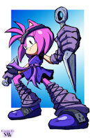 Kunoichi Amy  (Coloring) by Shadowwalk