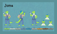 Young Jomagaher - Ref Sheet by Daodles by Jomagaher - male, scalie, gecko, young boy