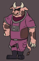 Daniel Belle by stryker1187 - male, starfox, cow, oc, pig, star wolf, next gen