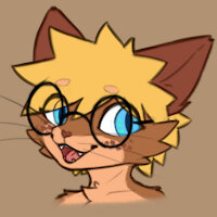 Cat OC - Mochi Caramel 1 by AlbaFox - cat, glasses, teenager, chibi, ref sheet, andromorph