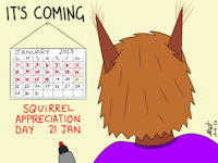 Squirrel Appreciation Day by Matathesis