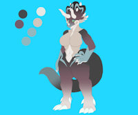 Ice Age by DoctorCosmic - female, character sheet, triceratops, none