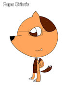 Grims by Arinthegamingboy - dog, dragon, male, hybrid, king, design, original character, papa, artwork (digital), grims