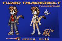 Turbo Reference 2023 by TurboThunderbolt - reference, turbo, mobian, original work, dragoon chronicles, furran