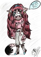 Eris The Cheetah by ClaireBlood18 - female, cheetah, depressed, lonely, sonic fan character