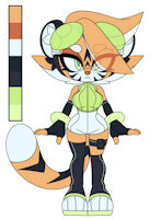 New Submission by baal666 - female, sonic oc, mobian tiger, mobian oc, strength member
