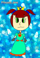 Princess Jane by Arinthegamingboy - fanart, female, human, mario, princess, jane, original character, artwork digital, princess jane