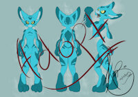 Nylaigh Adopt 1 by TrixiesWish - big, barbs, feet, alien, blue, creature, ears, fluffy, furry, dangerous, adopt, spines, sb, furryanthro, furrycharacter, furryadoptable, nylaigh