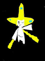 Starlight Asterald, Wish granting Smol of Nirian! by MoonglowArt - female, photoshop, jirachi, hand drawn