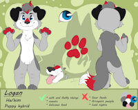 Logan by FluffyJazzy - dog, male, ref, oc