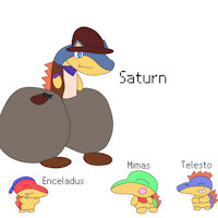 Saturn and his Moons by CaptainDrift - male, inflation, fat, pokemon, fatfur, weight gain, cyndaquil, typhlosion, pokemon oc