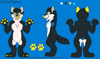 PhinixTheFox Ref Sheet (old) by PhinixTheFox - fox, male, refsheet, referencesheet