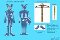 Ghostfox Blue Reference. by Ghostfox91 - fox, female, latex, vixen, rubber, lash, jane, callie, ghostfox