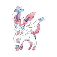 Ella Callaway by RobintheRaccoonDude - pokemon, character sheet, pokemon oc, sylveon