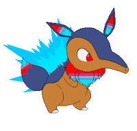 Quileon the Cyndavee by QuilComing - male, hybrid, pokemon, eevee, cyndaquil, cyndavee