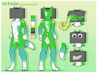 [NMA] Sam Brendan by BadManners - male, hybrid, maned wolf, mimic