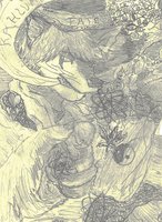 Kahlúa Dingo by KahluaDingo - male, dingo, charcoal, psychedelic, consciousness