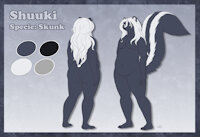 Commission for furryhd2121 by RanthFox - male, commission, reference sheet, skunk