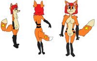 Angel Reference Sheet by ChickyBoy37 - anthro, female/solo, fox/vixen