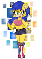 Paradox Encore by ChaosSonic1 - female, sonic, mongoose, fan character, sonic oc, sonic the hedgehog (series), encore the mongoose