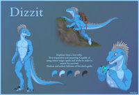 [COMM] Dizzit Reference by Dragondraikk - raptor, reptile, dinosaur, primitive, feathered, explorer, scaled