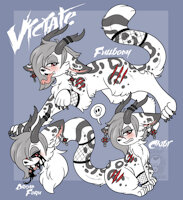 Cute But Deadly by SpiderSquiggles - fox, big, girl, bunny, cat, feline, woman, female, snow leopard, rabbit, paw, cross, canine, demon, tail, tongue, anthro, feral, snowleopard, snow, leopard, spots, claws, vore, velociraptor, fluffy, fangs, snake, oil, fur, furry, predator, design, horns, eat, mouth, antlers, vulpine, jackalope, cannibal, big cat, maw, earrings, demoness, slime, toxic, pred, ooze, jackelope, tar, bunny rabbit, female/solo, pred/prey, pred prey, sludge