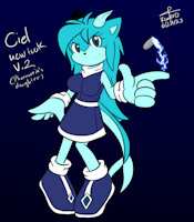 Ciel the dragon-hog (phoenorrin's daughter) by SpeedDemonBlueFlare - female, sonic, sega, crossover, hedgedragon, freedom planet, galaxytrail, dragon-hog