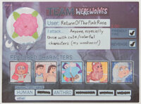 My Artfight "Team Werewolves" Meme by MrRoseLizard