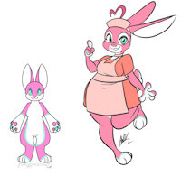Nurse Kiwi Adopted from fishygoesrawr; Redesigned by themadcatter) by TigershardX - bunny, rabbit, pink, nurse