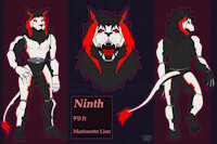 ninth lion ref sheet by BardoEnKrisis - feline, male, lion, reference sheet, tail, claws, hair, mane, solo, marionette