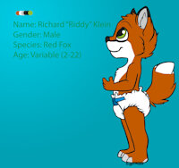 Riddy ref sheet (old c. 2014) by Riddy - babyfur, diaper, fox, male, diapers, ref, reference, diaperfur, refsheet, kidfur