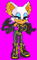 Rock star Rouge the bat in Project x love by Sarangok79 - female, bat, forces, zetar02, rockstar, rougethebat, sonicthehegehog, projectxlovepotiondisaster